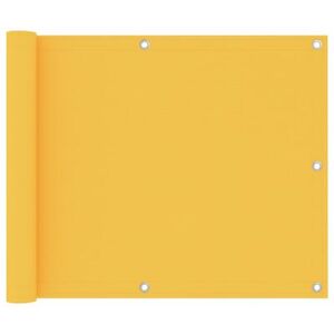 Balkónová zástěna 75 x 300 cm oxfordská látka Žlutá