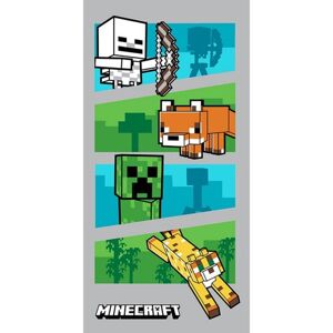 Carbotex Dětská osuška Minecraft Zvířátka, 70 x 140 cm