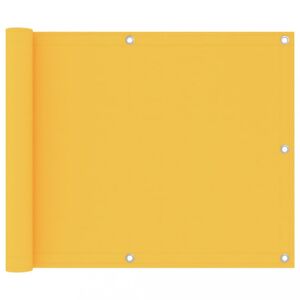 Balkónová zástěna 75 x 400 cm oxfordská látka Žlutá
