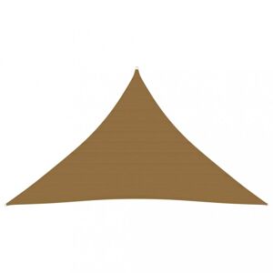 Stínící plachta trojúhelníková HDPE 2,5 x 2,5 x 3,5 m Dekorhome Šedohnědá taupe