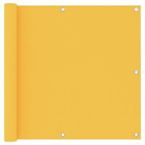 Balkónová zástěna 90 x 500 cm oxfordská látka Žlutá