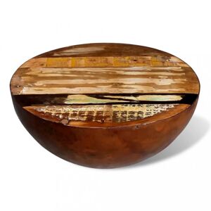 Konferenční stolek dřevo / ocel Dekorhome Hnědá